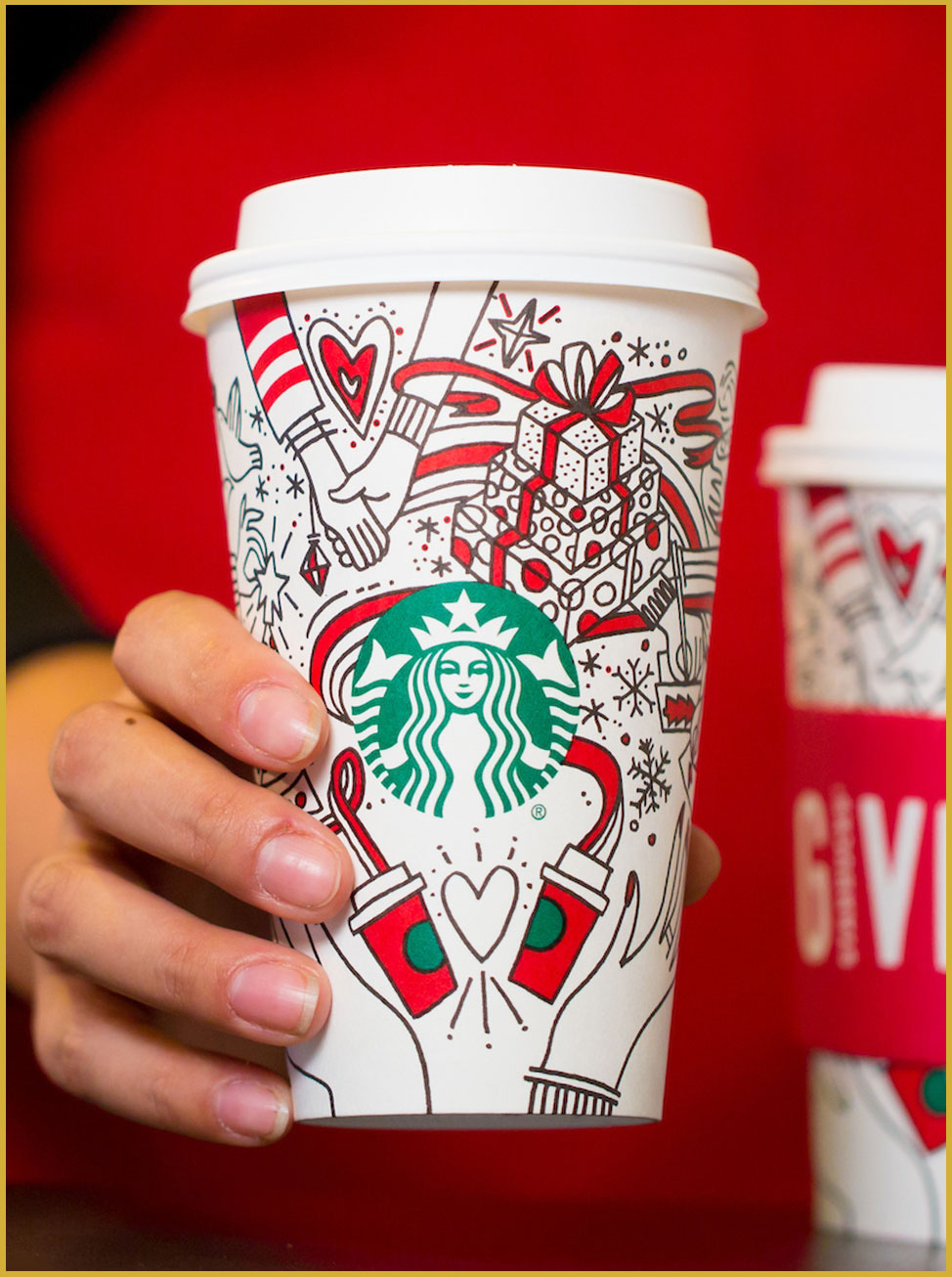 Starbucks holiday cup for 2017