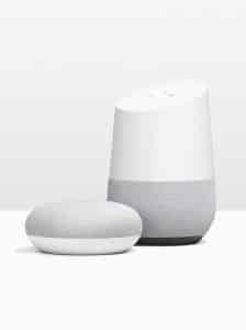 Google Home and Google Home Mini smart speakers