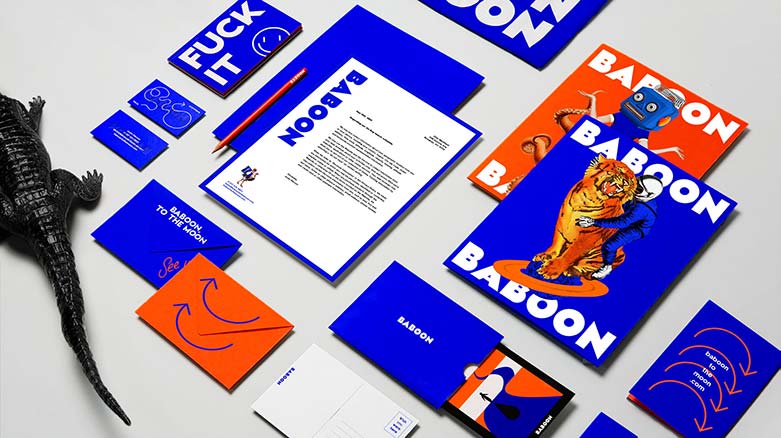 Baboon stationary design by Daniel Brokstad