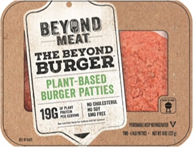 The Beyond Burger packaging