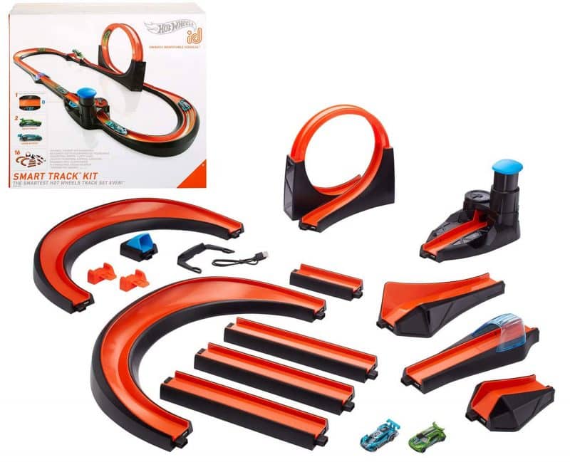 Hot Wheels id Smart track packaging and components