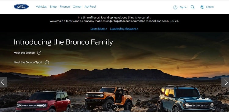 Ford website