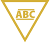 Gold triangle with ABC inside
