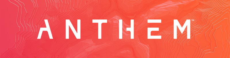The Antem game logo on their branded pink to orange background.